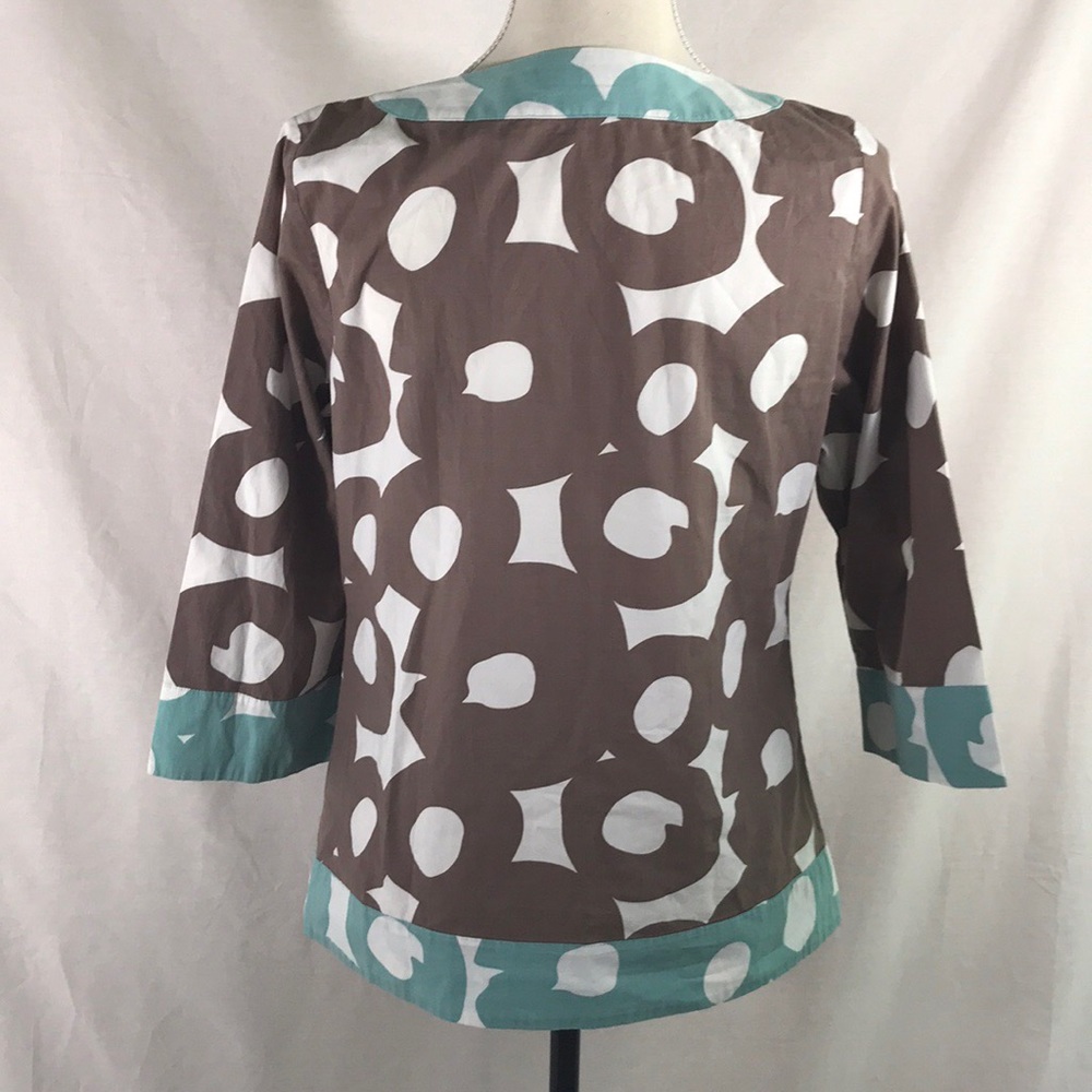 BODEN Tunic Casual Geometric top Size 12 - Picture 5 of 7